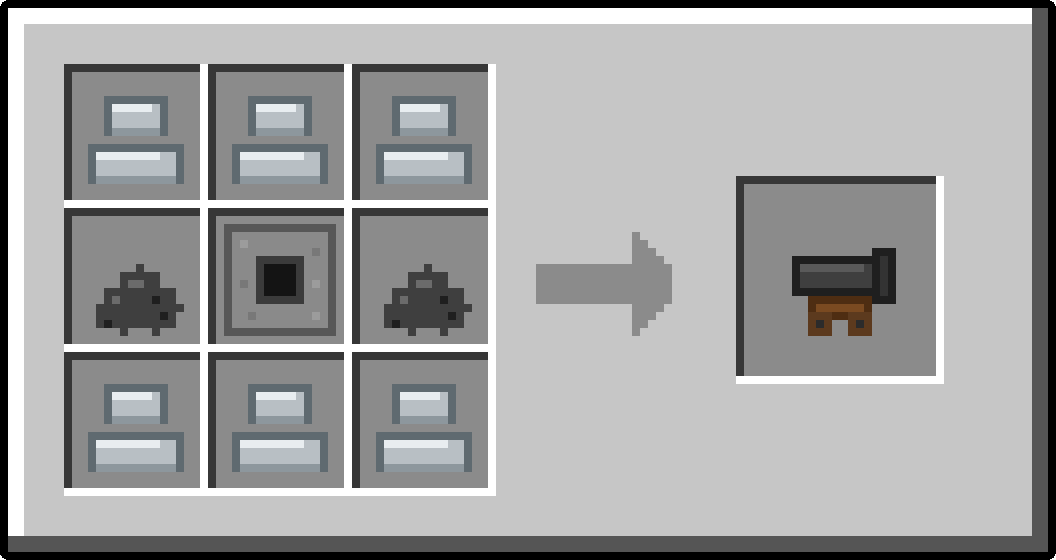 Ship Cannons crafting recipe