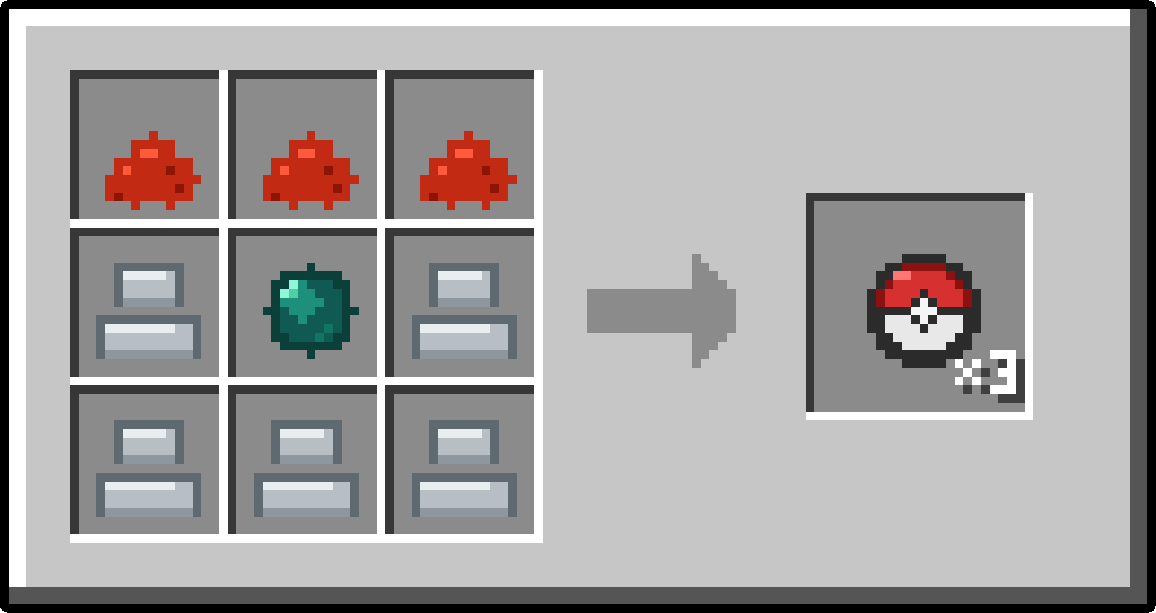 Pokeballs crafting recipe
